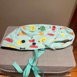 Fruit Print Scrub Cap